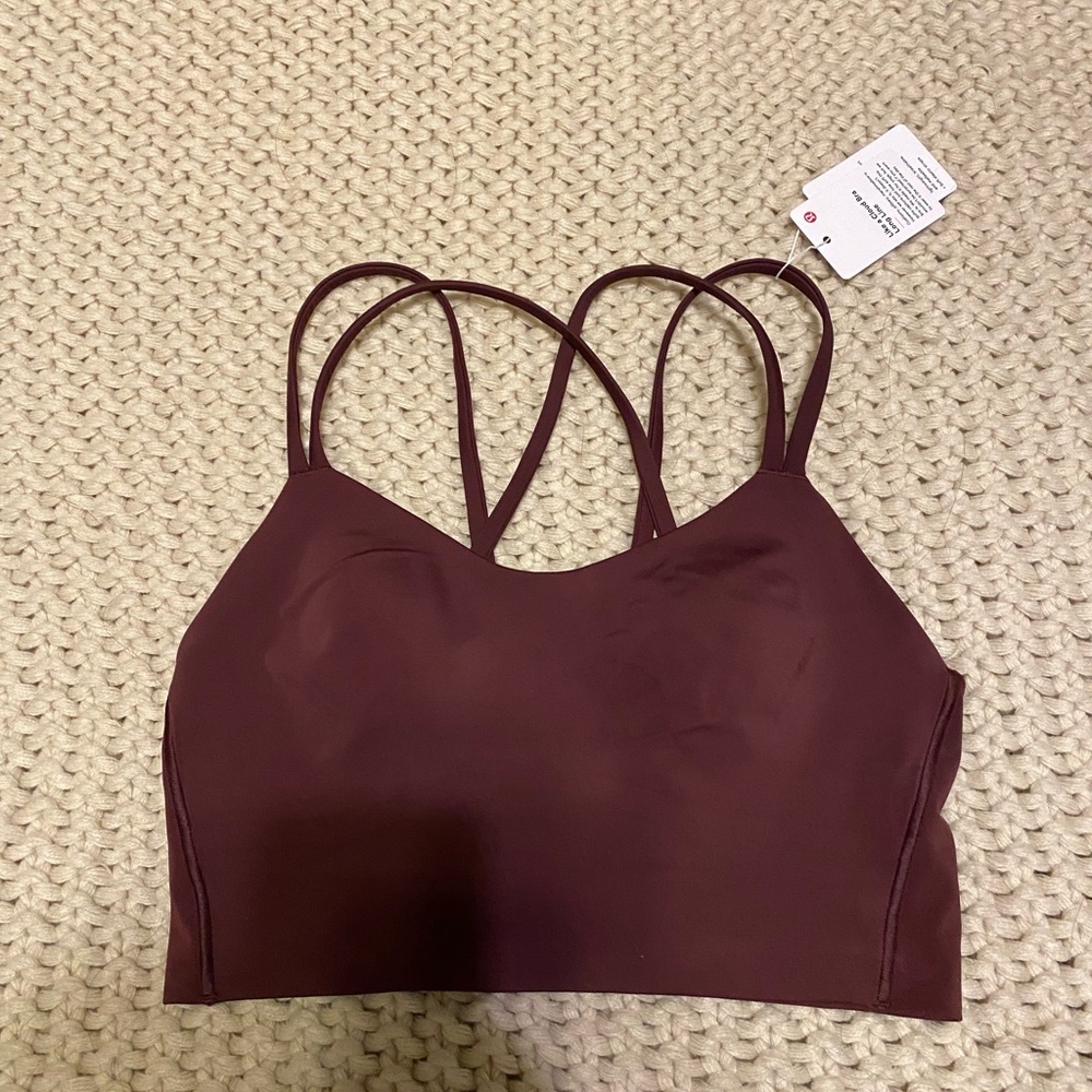 Lululemon like a cloud bra long line - cassis